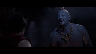 Genie(Will Smith) First scene with Aladdin 2019