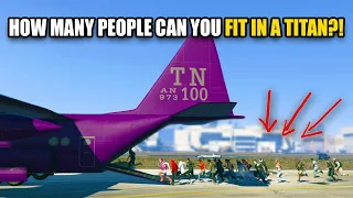 HOW MANY PEOPLE CAN YOU FIT IN THE TITAN?? | GTA 5 THUG LIFE #408