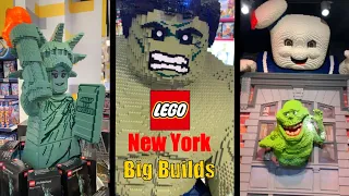 LEGO giant builds at New York store