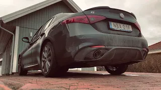 Alfa Romeo Giulia Veloce with Ragazzon exhaust.