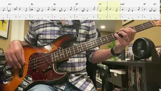 Blue Bossa by Kenny Dorham Isolated Bass Cover with Tab