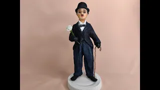 Ватная кукла Чарли Чаплин. Мастер-класс.#кукласвоимируками #молды #авторскаяигрушка