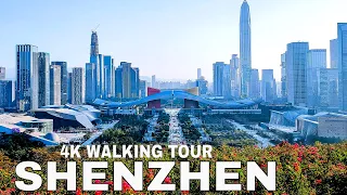 Shenzhen China CBD | City Of The Future? | 4K Walking Tour | October 2021