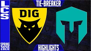 DIG vs IMT Highlights | LCS Spring 2020 TIE BREAKER | Dignitas vs Immortals