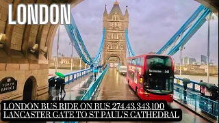 London Landmarks Rain Ride: Lancaster Gate to St. Paul's Cathedral 🌧️