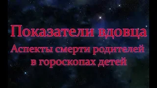 Аспекты вдовца в гороскопе мужчины. Показатели смерти родителей в гороскопе ребенка