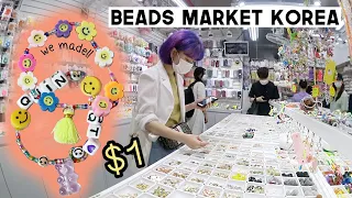 Cheap Beads Market in Seoul, Korea (Making bracelets inspired by J-Hope lol) | Q2HAN