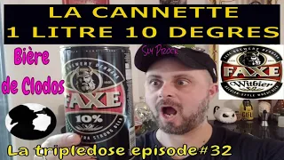 LTD#32:Faxe la bière de clodos par excellence (canette 1litre à 10 degrés)