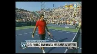 Visión Siete: US Open: Del Potro enfrenta mañana a Mayer