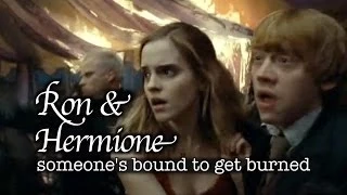 Ron & Hermione - someone's bound to get burned