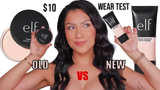 WHICH IS BETTER?NEW VS OLD e.l.f. COSMETICS PORELESS PUTTY PRIMER + 12HR WEAR *oily skin*|MagdalineJ