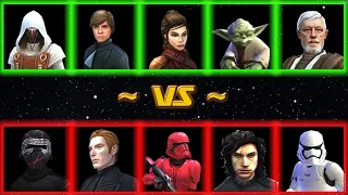 сРеван против лКайло/ Revan vs SLKR - (SWGOH - RH Alliance)