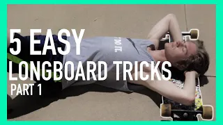 The First FIVE Longboard Tricks you should learn as a BEGINNER | Beginner Longboard Tricks Part 1