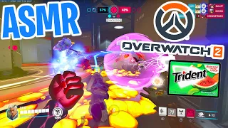 ASMR Gaming 😴 Overwatch 2 New Lifeweaver Hero! Relaxing Gum Chewing 🎮🎧 Controller Sounds + Whisper 💤