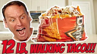 LARGEST WALKING TACO ATTEMPT | 12LBS (5.4kg) | JOEY CHESTNUT EATS