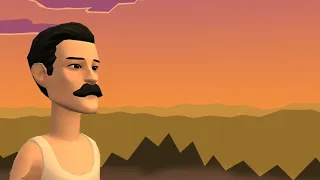 Love of My life - Freddie Mercury Queen (animated) Fanmade