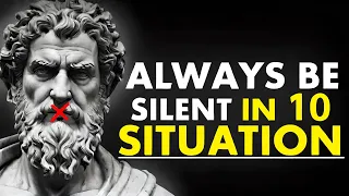 Always Be Silent In 10 Situation|Marcus Aurelius Stoicism