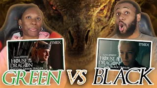 HOUSE OF DRAGON OFFICIAL BLACK AND GREEN TRAILER REACTION AND DISCUSSION!!