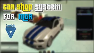 [MTA:SA] Car Shop System For MTA