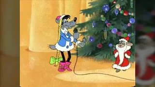 Новогодняя тема - песня "Расскажи, Снегурочка!" из мультфильма "Ну, погоди" HD