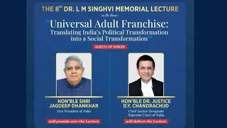 The 8th Dr LM Singhvi Memorial Lecture | NewsX Special Telecast |  NewsX