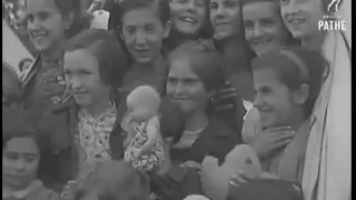 Basque Civil War Refugee Children arrive at Southampton, 1937