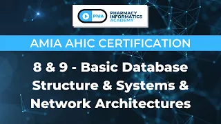 AMIA AHIC Certification | 8 & 9 - Basic Database Structure & Systems & Network Architectures
