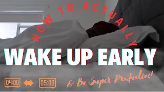 How to ACTUALLY Wake up Early Without Feeling Miserable #5ammorningroutine #morning