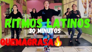 30 min de RITMOS LATINOS | CARDIO BAILE | Rutina para bajar de peso y tonificar en casa