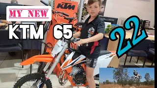 MY MOTOCROSS KIDS | MY NEW 2022 KTM 65 | FIRST RIDE NEW JUMP