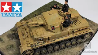 Tamiya 1/35 Panzer IV F Full Build, Part 3, Plastic Model Kit Tank Building, Building a Base