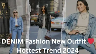 Hottest DenimTrends of 2024|Fashion Over 40 Woman Needs #Danim#Jackets#womanstyle #2024