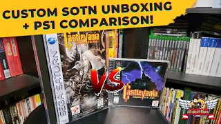Custom Sega Saturn SOTN Unboxing and PS1 Comparison!!!