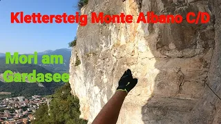 Mori Klettersteig Monte Albano C/D  am Gardasee