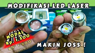 Cara Mudah MODIFIKASI LAMPU DEPAN LED LASER Motor Mobil , Biar Makin Terang & Sorot Tambah Ciamik !