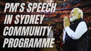 PM Modi addresses community programme in Sydney, Australia