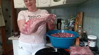 Заготовки мяса на длительный срок😋