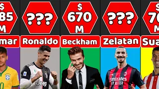 Top 100 Richest Football players by Net Worth 2021 | richest football players | Data Top 10