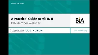 A Practical Guide to MiFID II- BIA Member Webinar