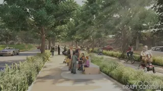 Brickline Greenway aimed to expand sidewalks and green barriers