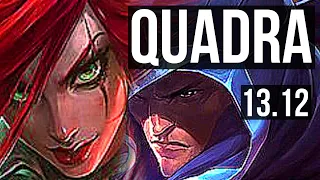 KATARINA vs TALON (MID) | Quadra, 6 solo kills, 1.7M mastery, 1000+ games | KR Master | 13.12