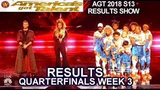 RESULTS QUARTERFINALS 3 JUDGES SAVE The Future Kingz Aaron Crow America's Got Talent 2018 AGT