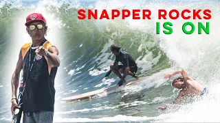 Mick Fanning and the rest of the local Pros surf Snapper Rocks 9th of Feb 2022 (3-5ft)