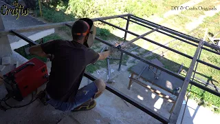 Making A Metal Pergola With Plexiglass Roof