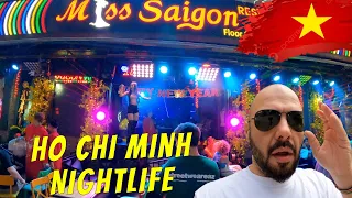 Ho Chi Minh Nightlife - Bui Vien walking street Volcano, Miss Saigon, The Gangs, Dori Dori pt.2