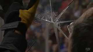 Parayko’s slap shot breaks the glass