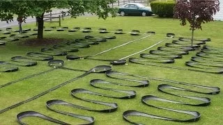 World's Longest Hot Wheels Sizzlers Fat track - car on track