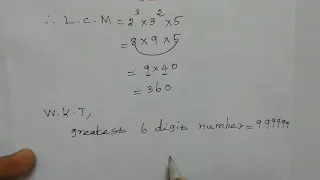 Tn 10th maths exercise 2.2 question 7/find  smallest number of 6 digit exactly divisible  24, 15,36