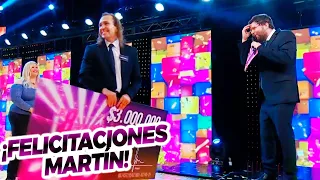 ¡LA TERCERA FUE LA VENCIDA! Martín se llevó su millón y le cedió su lugar a su contrincante