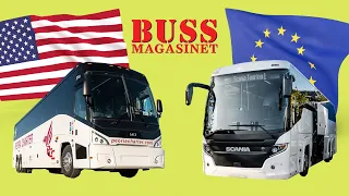 North American MCI J4500 vs European Scania Touring